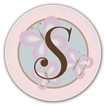 Name Doodles - Personalized Melamine Plates (Thea Light) (114A-P19)